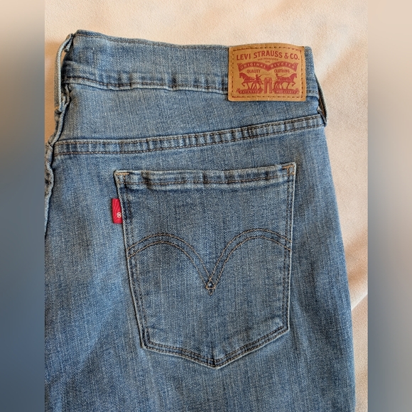 Levi's 505 Women's Cropped Jeans Sz 14 - Picture 8 of 10